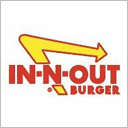 In-N-Out Burger logo with arrow.