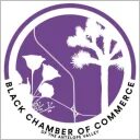 Black Chamber of Commerce logo with plants.